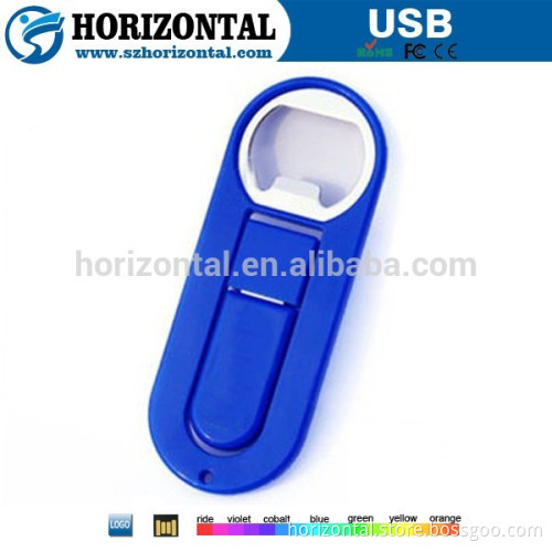 Best promotion gift high speed Plastic bottle opener shape usb 2.0 flash drive with custom logo